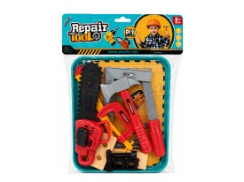 Set herramientas con bandeja y motosierra 